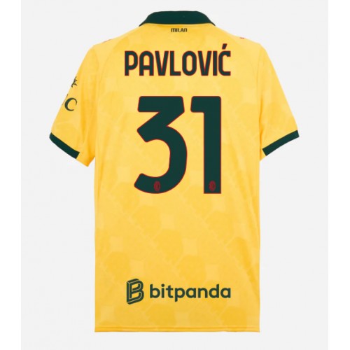AC Milan Strahinja Pavlovic #31 Tredjetrøje 2025-26 Kortærmet
